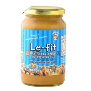 Mantequilla De Maní Con Stevia Sabor A Coco